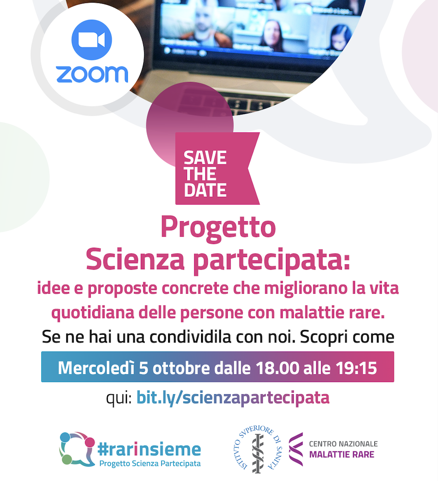 Digital Health |  Participatory science to improve the quality of life of people with rare diseases: an innovative project by the Istituto Superiore di Sanità and the Ministry of Health
